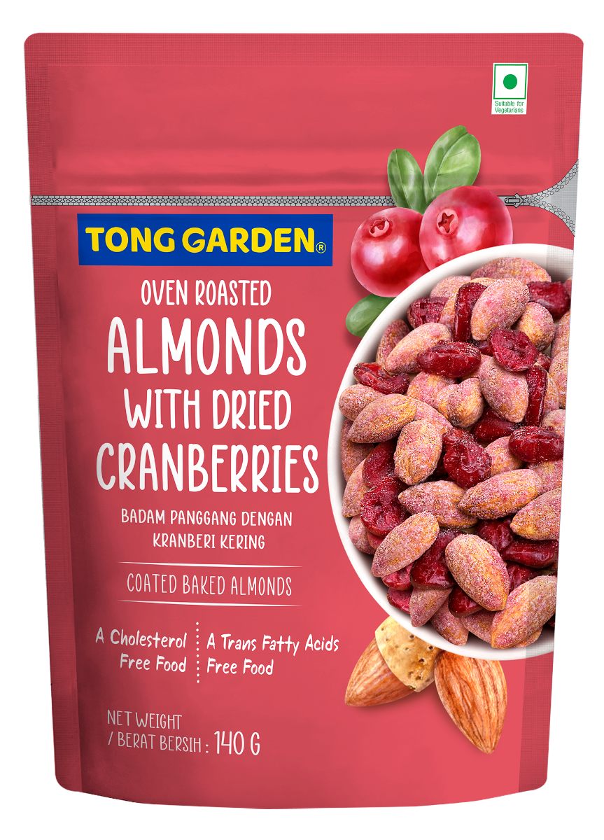 tong garden almond with dried cranberries