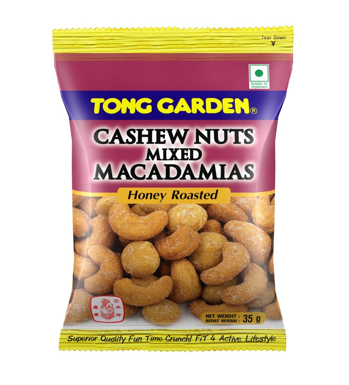 Tong Garden Cashew Nuts Mix Macadamia 35g is the best healthy snack in Malaysia