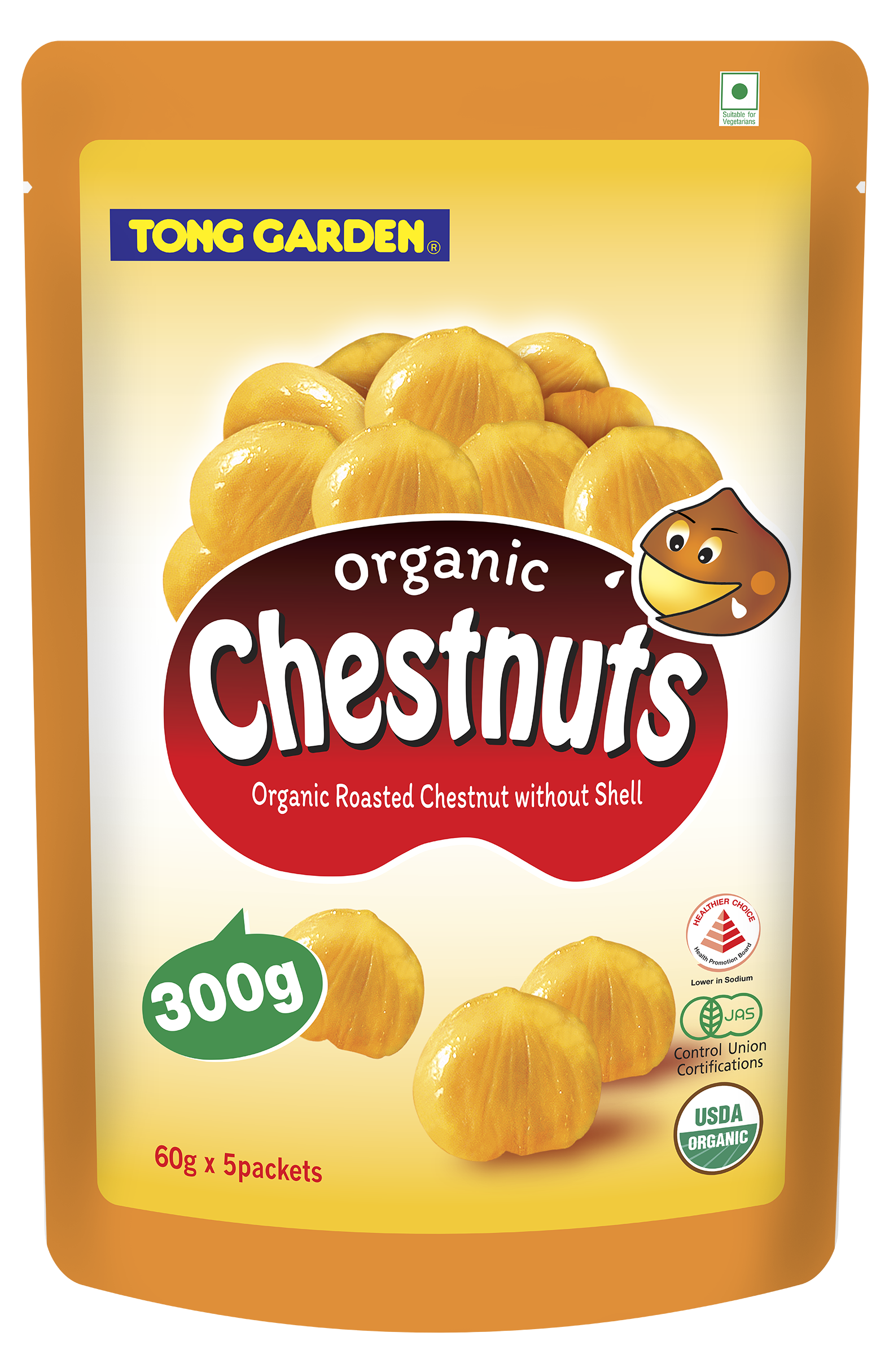 [Bundle of 2] Tong Garden Roasted Chestnuts Without Shell 300g