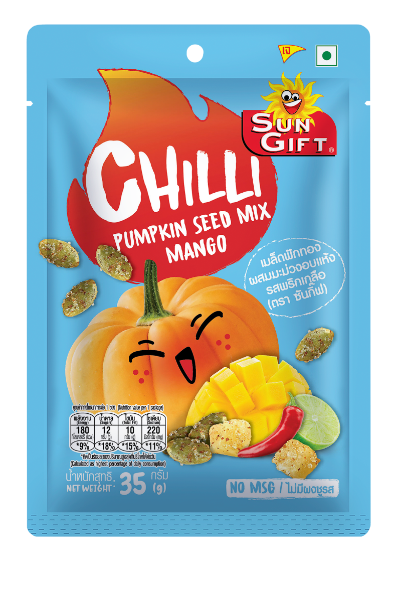 SUNGIFT Chili Pumpkin Seed Mixed Mango 35g (best before 7 Nov 2026)