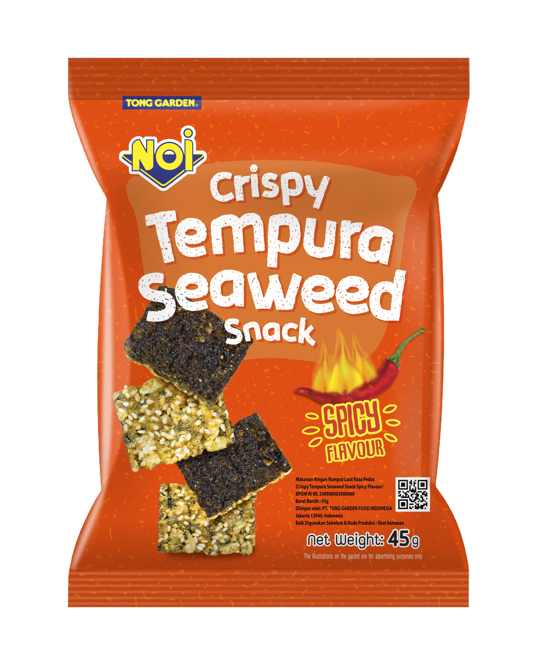 [Bundle of 2] NOI Crispy Seaweed Tempura 45g (USP:RM13.20)
