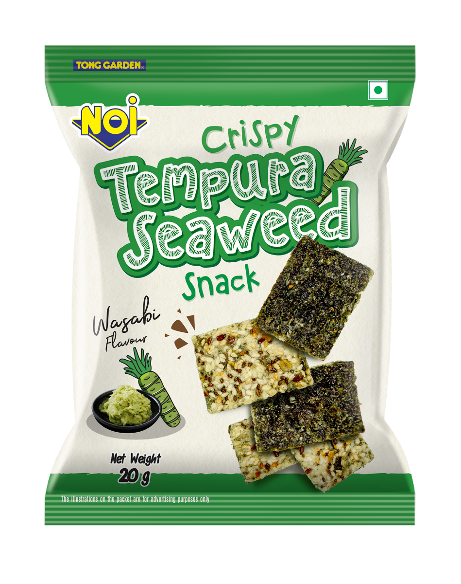 NOI Crispy Tempura Seaweed Snack Wasabi Flavour 20g