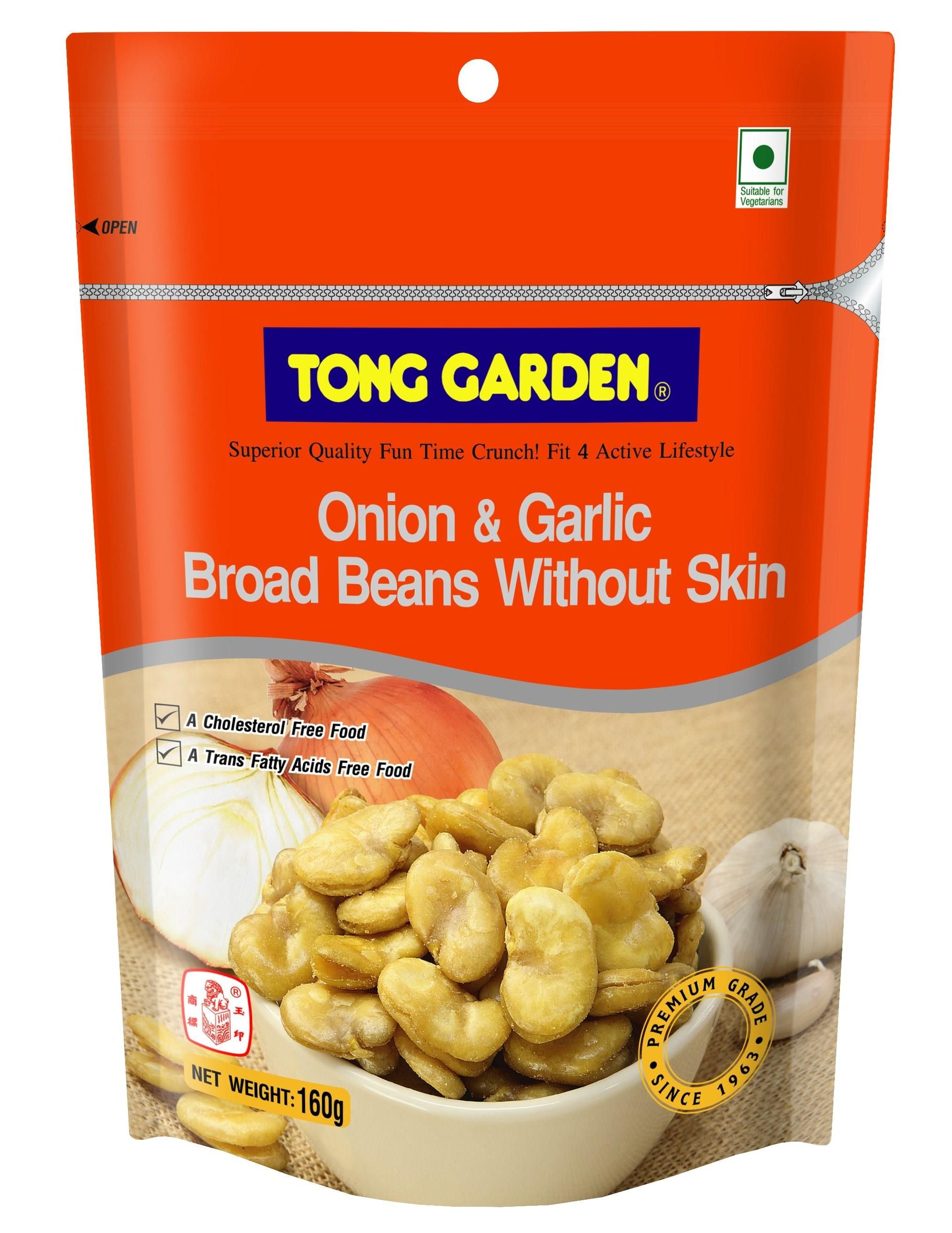 tong garden onion & garlic broad beans without skin 