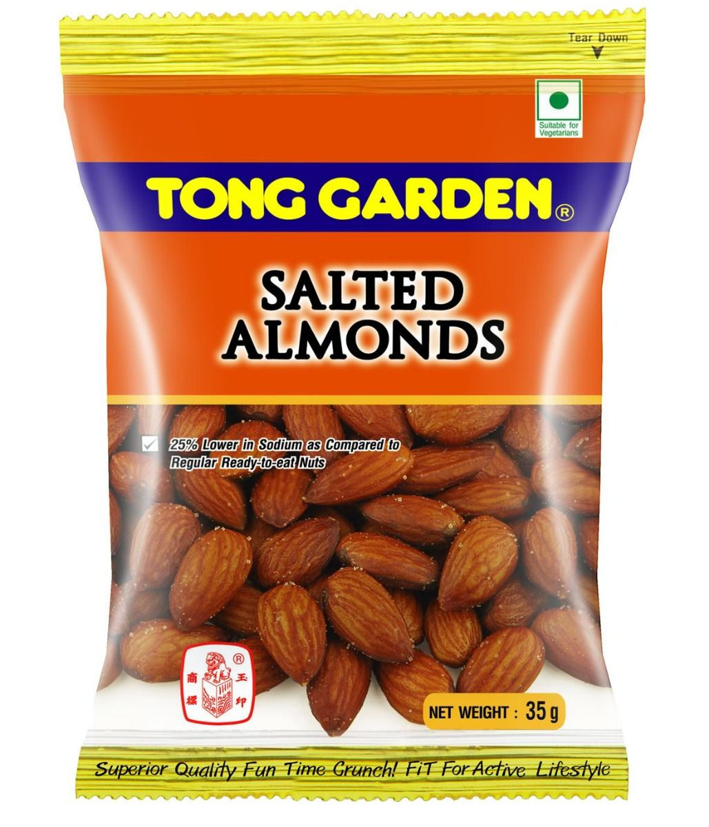 tong garden salted almonds bowl
