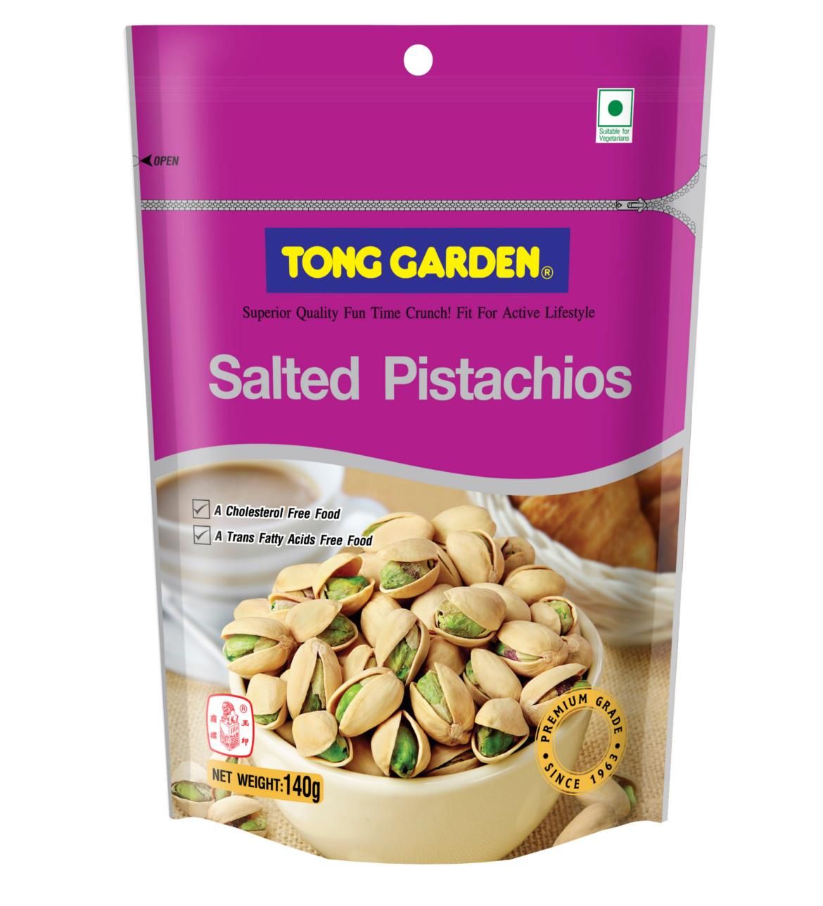 tong garden salted pistachio 140g