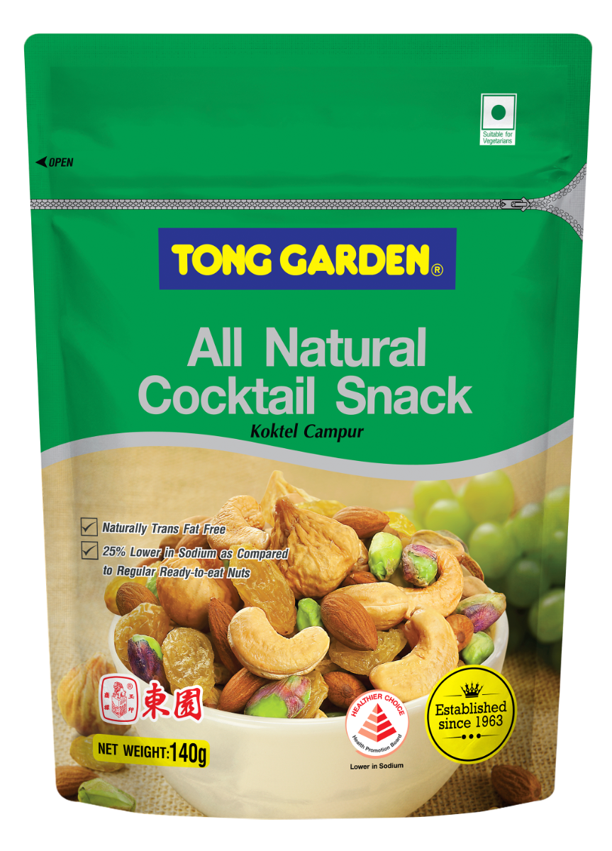 tong garden all natural cocktail snack 160g