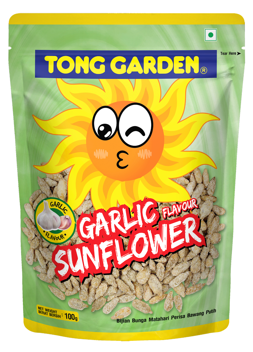 Garlic Sunflower Seeds 100G [Best before 5 Jan 2027]